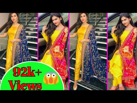 Anarkali suit with contrast banarasi dupatta | Classy Missy by Gur