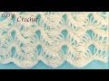 Como tejer con Gancho Crochet encaje ondas caladas 3D para cobijitas de bebe tejido tallermanualperu