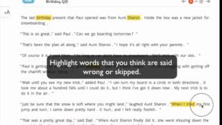 SRA Reading Laboratory™ 2 0 eSampler Peer Fluency Check