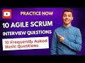 Agile Scrum Interview Questions for Project Managers | STAR Method | 10 Basic FAQs | Part 2