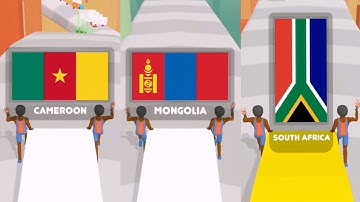 Flag Painters ( CAMEROON MONGOLIA SOUTH AFRICA ) Gameplay Android iOS Games #14 #flagpainters