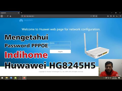 Mengetahui Username Password Indihome pppoe Huawei HG8245H5 [Tutorial]