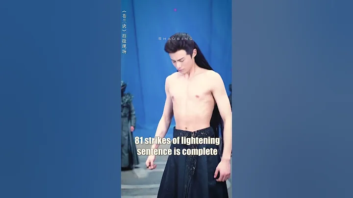 dylan wang lightening scene BTS vs actual | love between fairy and devil #shorts