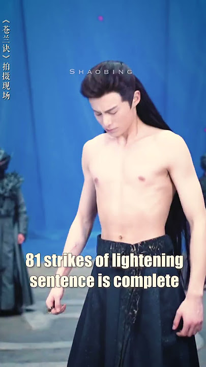 dylan wang lightening scene BTS vs actual | love between fairy and devil #shorts