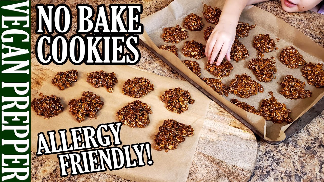 Vegan NoBake Carob Oatmeal Cookies (allergy friendly!) YouTube