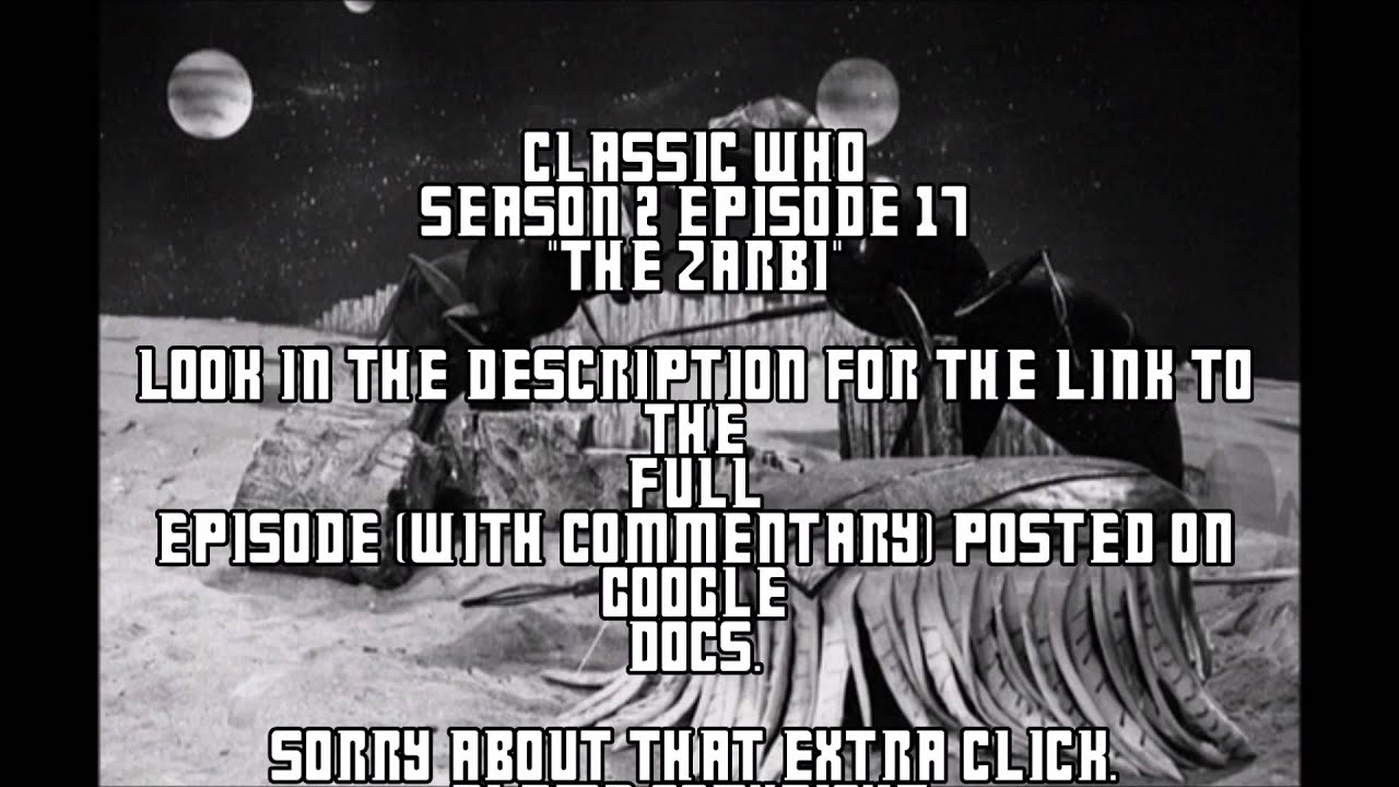 Doctor Who - Season 2 - Episode 17 - "The Zarbi" (with commentary)
