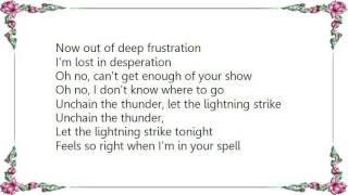 Axel Rudi Pell - Unchain the Thunder Lyrics