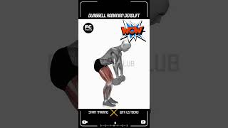 Dumbbell Romanian Deadlift #workout