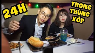 THỬ THÁCH 24 GIỜ SỐNG TRONG THÙNG XỐP PHIÊN BẢN NHÀ HÀNG 5 SAO (Oops Banana)