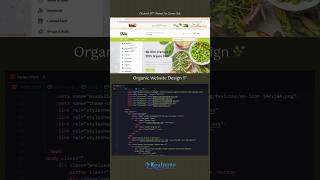 Organic Website Design 🌿 | HTML CSS UI #shorts #webdesign