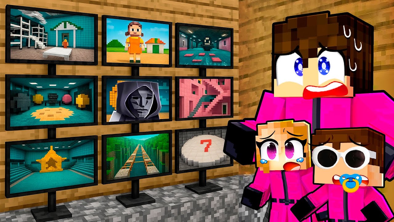 J'ESPIONNE FRONTMAN dans la SALLE DE SURVEILLANCE SQUID GAME sur Minecraft !