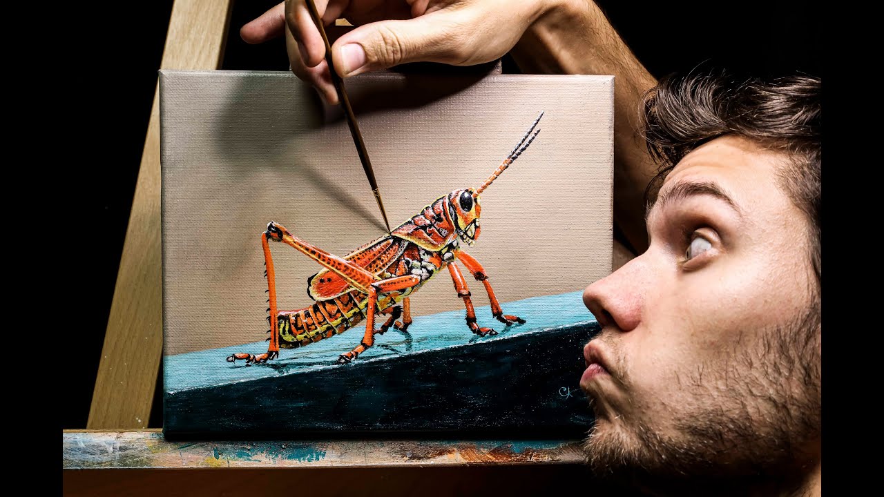 I Painted A Red In Acrylic!! Poisonous Red A