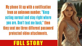 Unknown number texted： “Stay calm  Don’t reply ” Then sent 3 locked videos  FULL STORY
