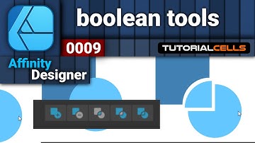 0009. Boolean tools in Affinity designer