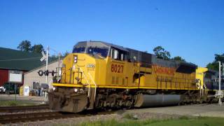 Good UP Power! SD90, 6 ACe's & A GP60 In Morrison, IL