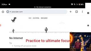Practice to ultimate focus on Google dinosaur gameplay 