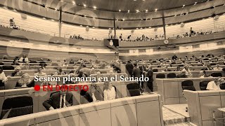 DIRECTO | Sesión plenaria en el Senado