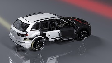 AUDI TO PORSCHE | CAR TRANSFORM | BLENDER ANIMATION