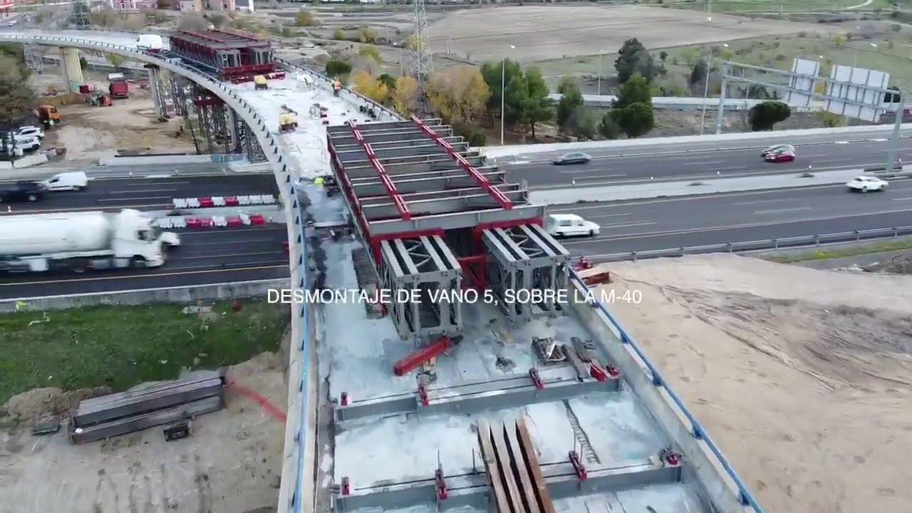 El Ministerio de Transportes explica cómo se ha desmontado y construido el puente de la M607