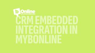 How to Set Up bOnline’s CRM Embedded Integration