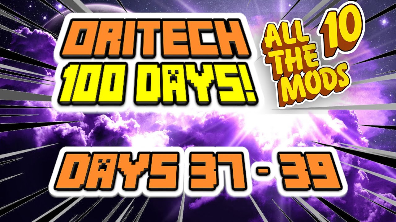 Эпизод 13 — ORITECH 100 ДНЕЙ! Создание дней 37–39! Minecraft: все моды 10! ATM10!