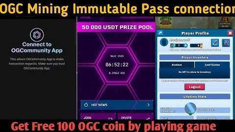 OGC Mining get immutable passport and 100 coins