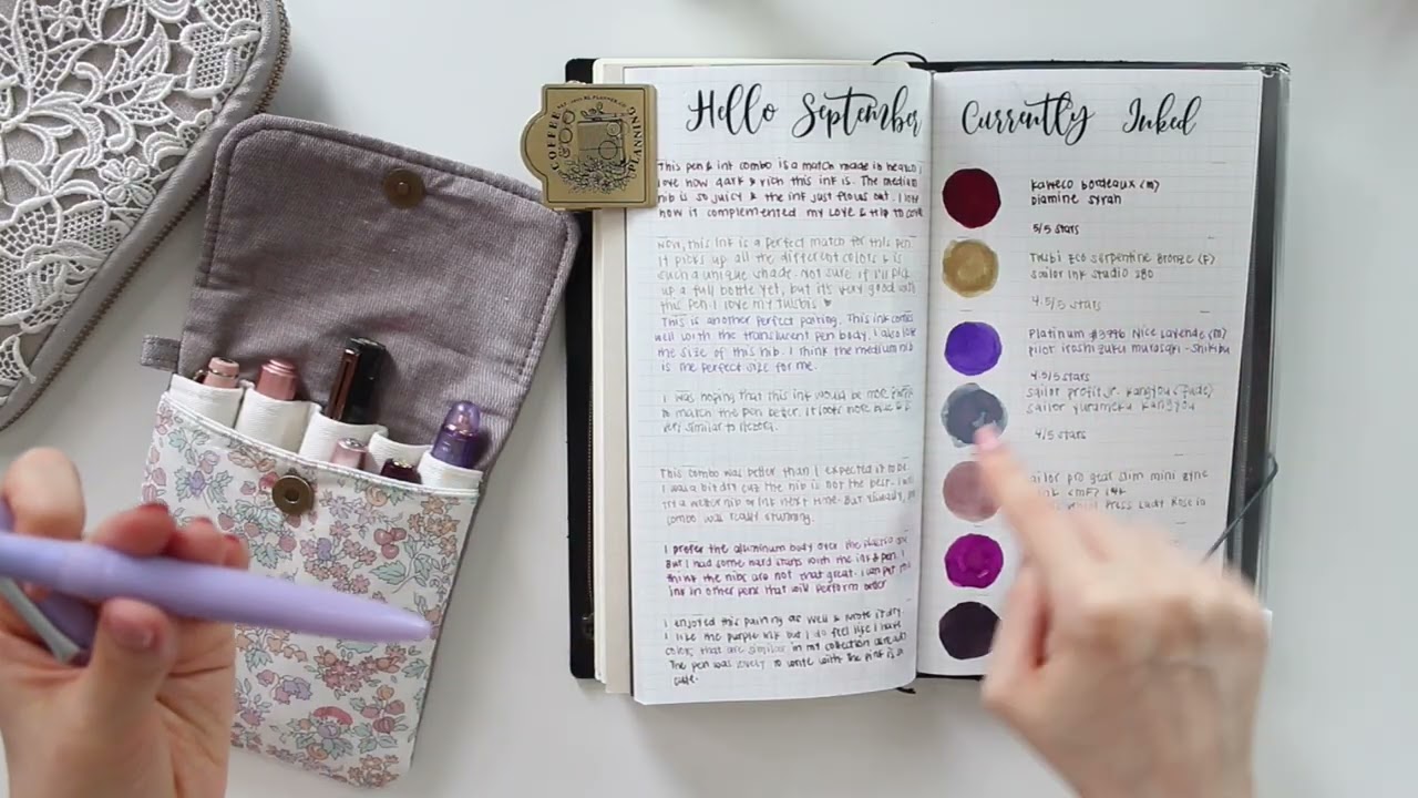 ⑥♡海外マステ♡Journal Pages ROSEGLANCE GLITTER Standard Traveler's Notebook Journal With Me | Ana Jolene