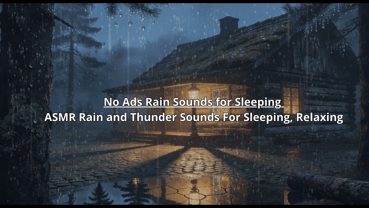 No Ads Rain Sounds for Sleeping - ASMR Rain and Thunder Sounds For ...
