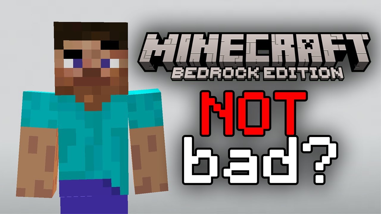 Is Minecraft Bedrock Edition That Bad?? - YouTube