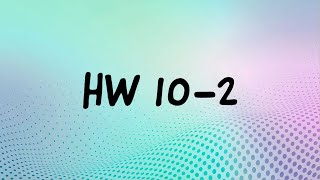 precalculus | hw 10-2 | the law of cosines