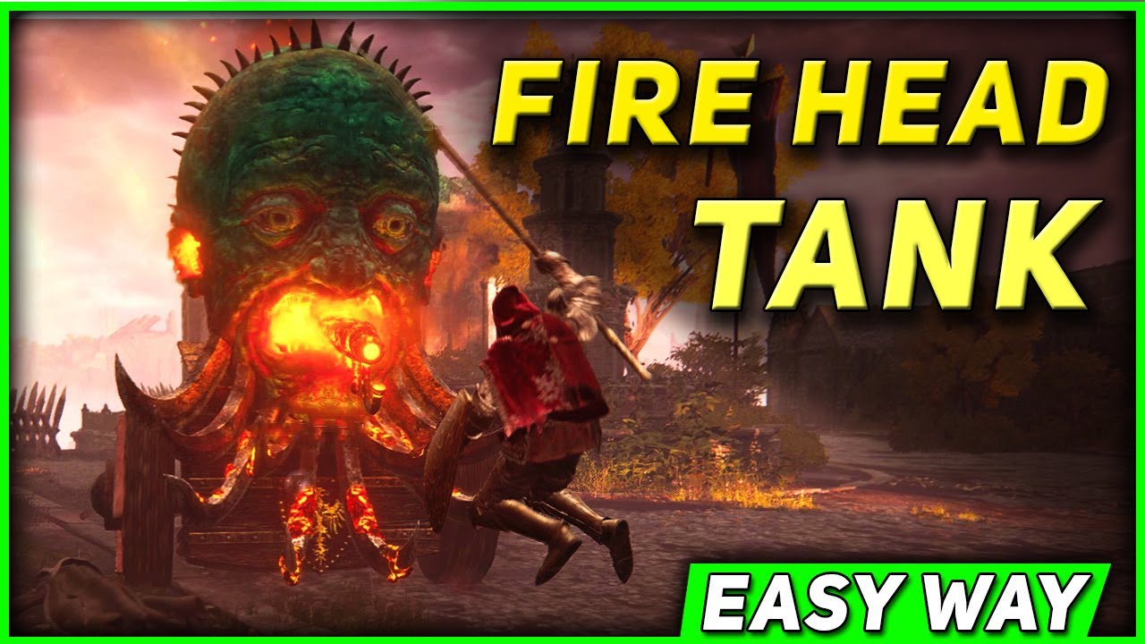 How to DESTROY FIRE HEAD TANK Elden Ring (Maneuverable Flamethrower