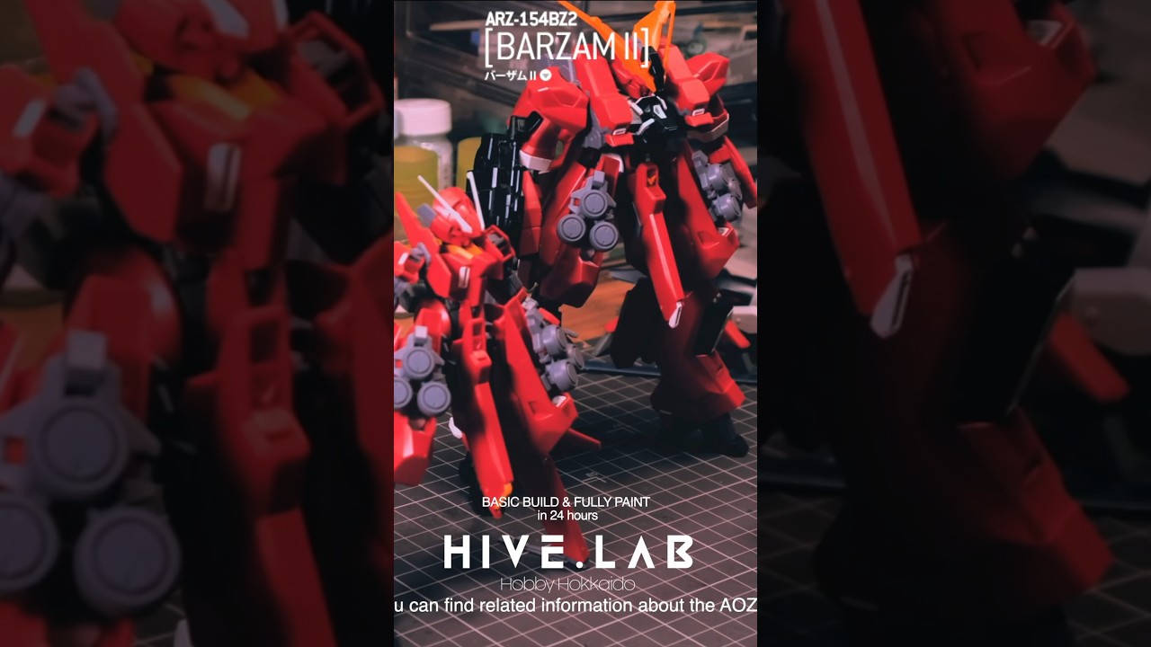 Back to basic build ! 1/144 PB BARZAM ii Gundam with fully paint in 24hours 