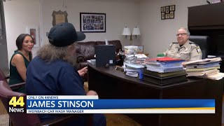 Evansville's James Stinson finds closure after visiting starting place of nationwide manhunt