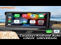 HIPPBQCC 7inch Car Radio CarPlay Android Auto Multimedia Video Player Portable Touch Scree