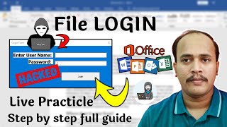 How to add a User Login form on Ms Word, Ms Excel, Ms Powerpoint in Hindi 2022 | Word VBA Tutorial