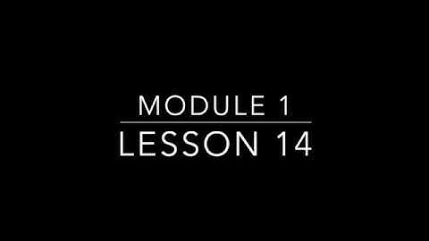 1st Grade: Module 1 Lesson 14
