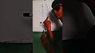 The simplest shortcut method of multiplication || mathematics trick || ganit question|| #shorts