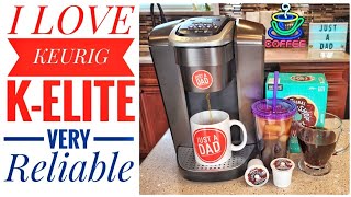 REVIEW Keurig K-Elite Coffee Maker Single Serve K Cup Pod Brewer K-90 Iced Coffee BEST KEURIG