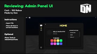REVIEW: ADMIN PANEL