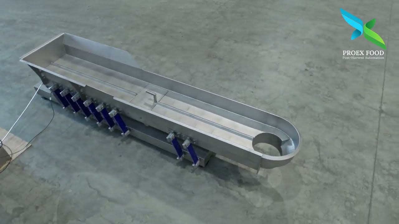 PROEX FOOD Vibratory Cross-Head Feeder for Multihead Weigher Integration and Optimization