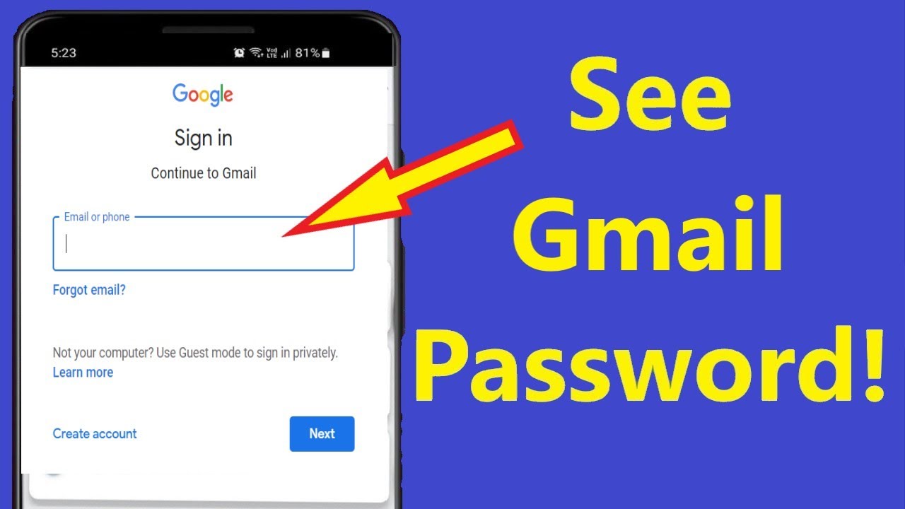 How do you find your email password?