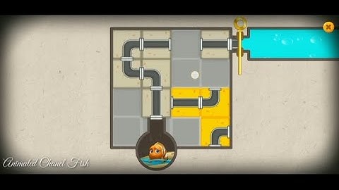 Step 64 mini game fishdom help the fish solve this water pipe puzzle