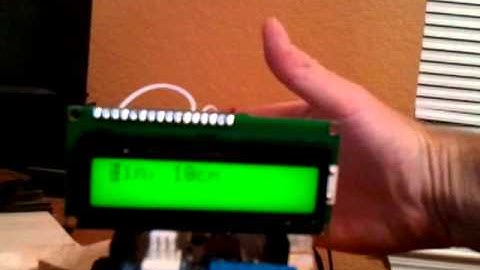 Arduino rangefinder output to LCD