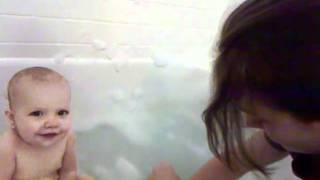 Mom Blows Bubbles For Zoe