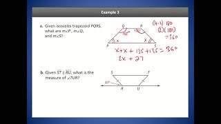 Geometry Lesson 6.2: Kites and Trapezoids