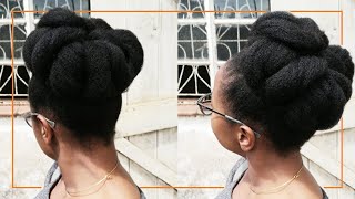 How To • Twisted Bun On Natural Hair by Margiey Akinyi 1,824 views 4 years ago 5 minutes, 45 seconds