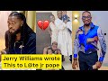 🥹SEE the touching tribute Actor JERRY WILLIAMS WROTE for L@te actor JRN POPE (watch video) #jrnpope