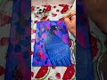 Fast Peacock Painting: No Time for Feather Drama #artshorts #art #shorts #artjunkie