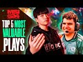 MSI 2024 DAY 1 [TOP 5 MOST VALUABLE PLAYS]