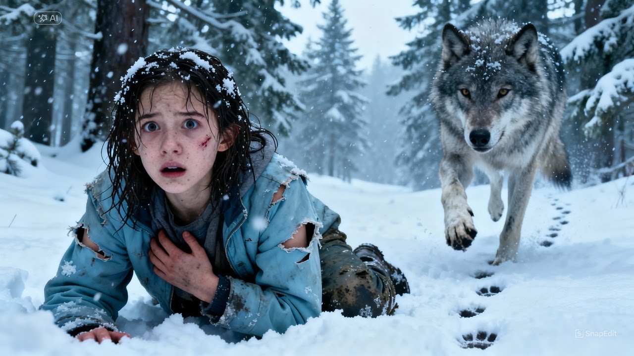 Её бросили в заснеженном лесу ради наследства… но волк уже ждал
